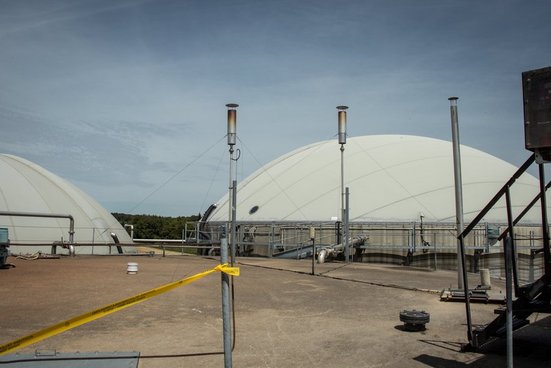 Biogasanlage zur Versorgung des Wärmenetzes