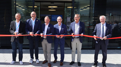 Einweihung des Bamberger Sonnenhauses mit Bayerns Umweltminister Thorsten Glauber und dem Vorstandsvorsitzenden der Bayernwerk AG, Dr. Egon Leo Westphal