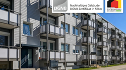 Seriell sanierte Wohngebäude in Nürnberg ausgezeichnet mit dem Nachhaltigkeits-Zertifikat DGNB-Silber und dem Qualitätssiegel Nachhaltiges Gebäude 