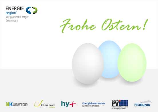 Die ENERGIEregion Nürnberg e.V. wünscht Ihnen ein frohes Osterfest!