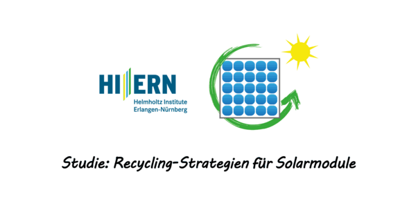 Bild: Grafik ENERGIEregion Nürnberg e.V.: Studie des HI ERN zu Recycling-Strategien für Solarmodule