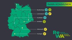 Modellkommunen im Forschungsprojekt ReWa